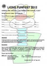 FunFest 2012 - club forms FunFest 2012 - club forms